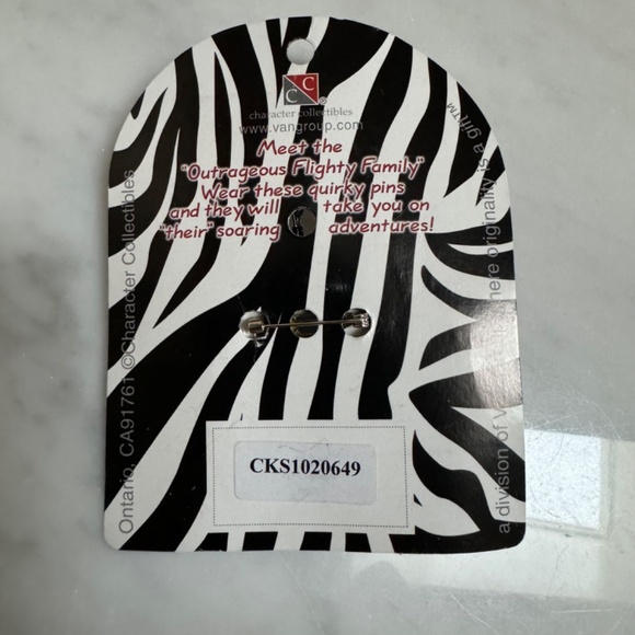 Vintage 2004 SWAK Lynda Corneille Character Collectibles Flamingo Pin Brooch - Picture 10 of 12